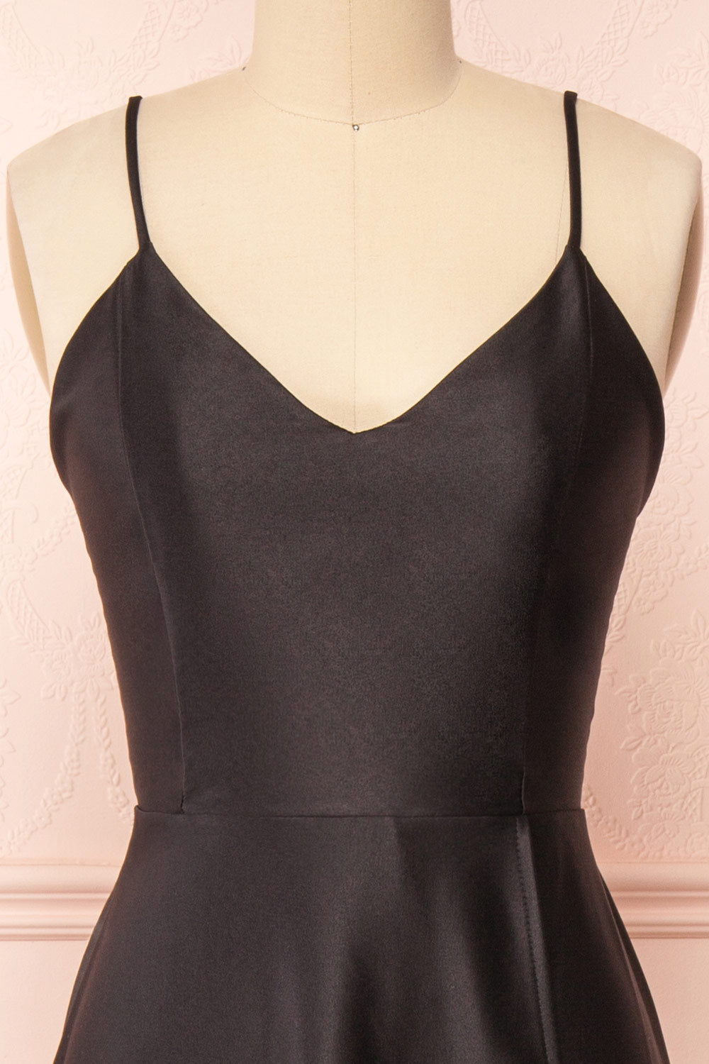 Julia Black | Satin Maxi Dress with High Slit