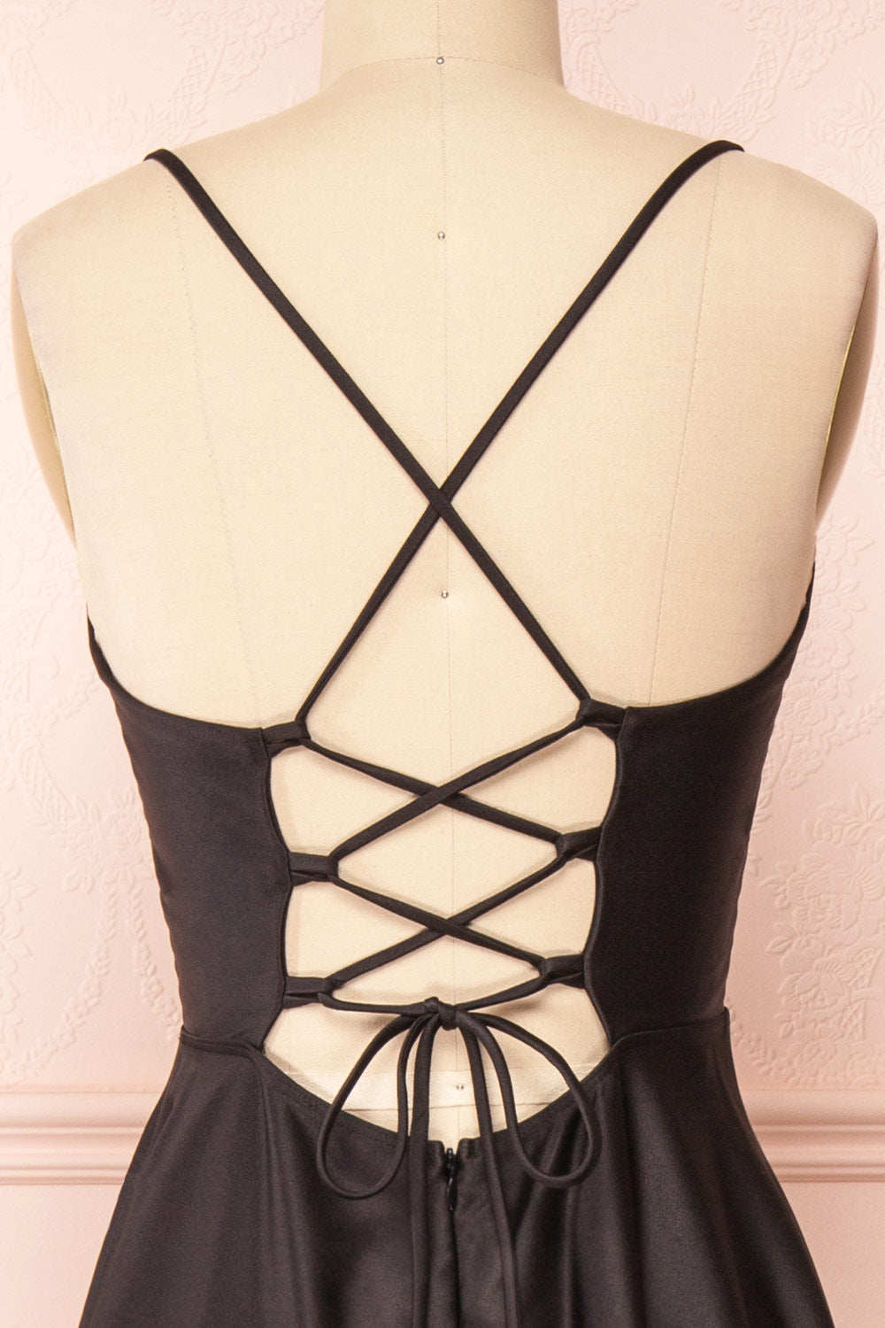 Julia Black | Satin Maxi Dress with High Slit