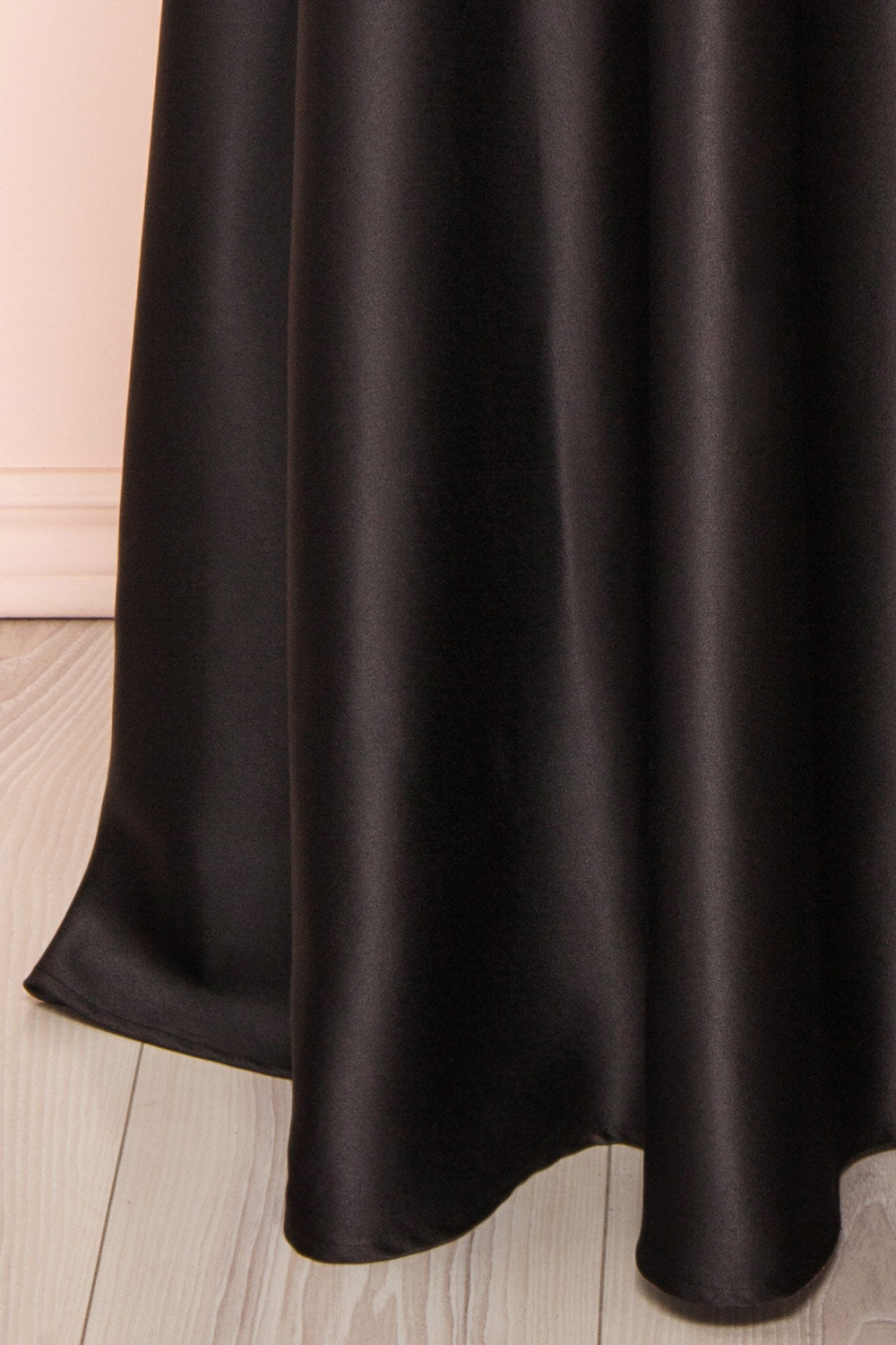 Julia Black | Satin Maxi Dress with High Slit