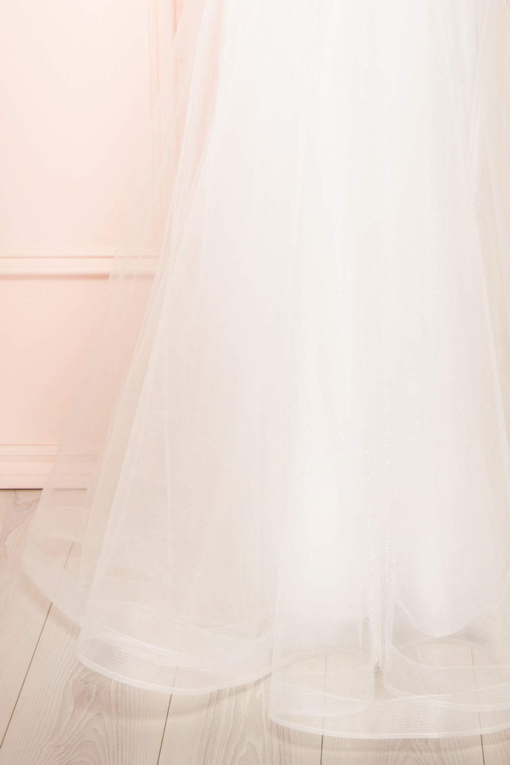 Kahena | Off-The-Shoulder Wedding Gown with Floral Embroidery