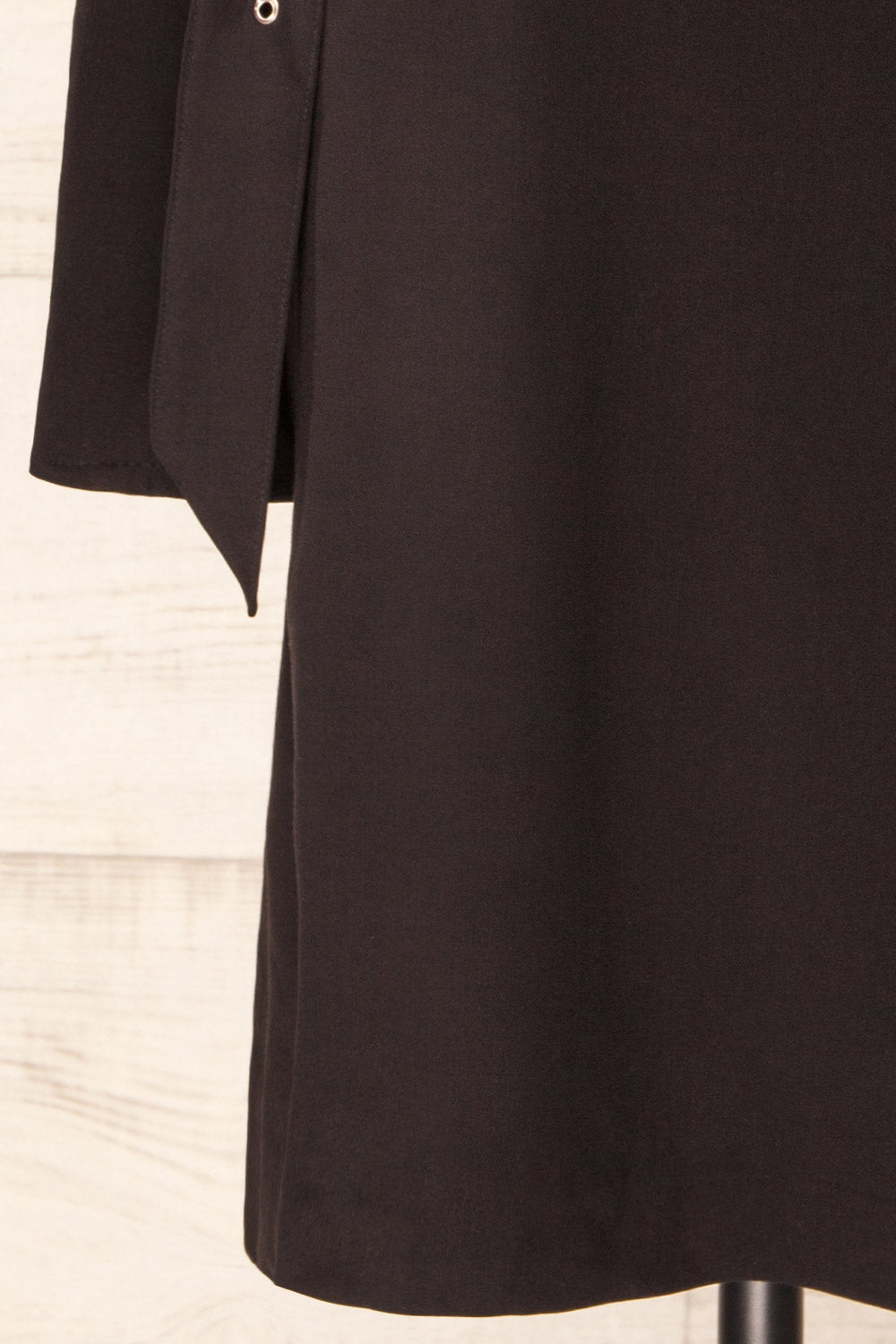 Kakina | Black Short Blazer Dress with Waist Belt