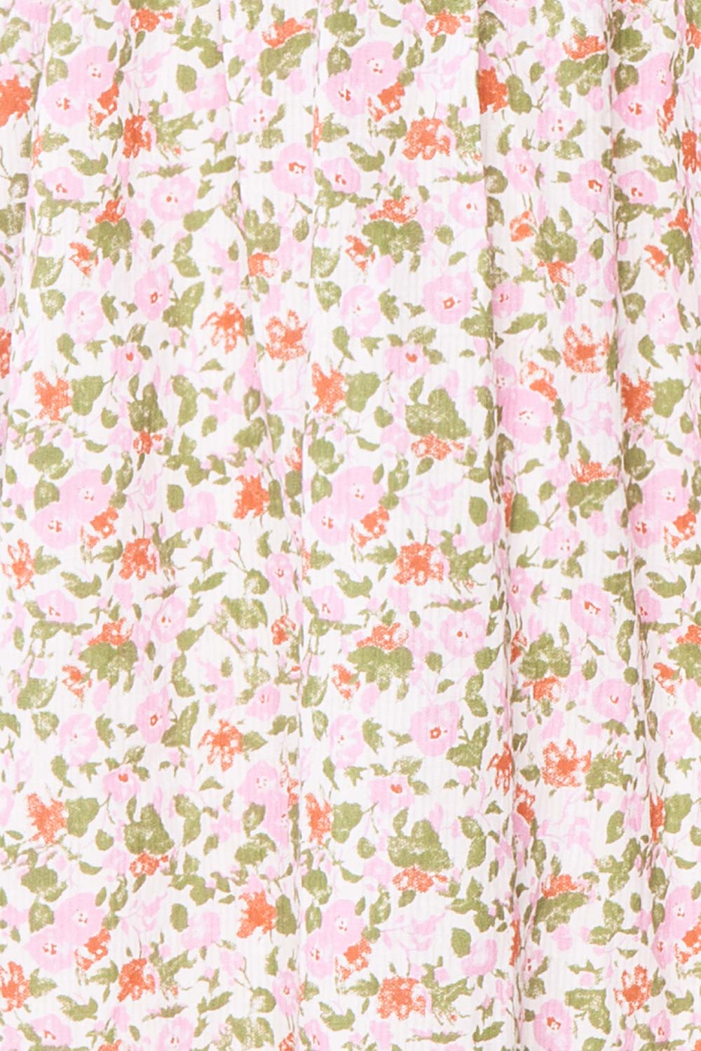 Kalla Mini | Pink 3/4 Puffy Sleeve Short Floral Dress for Kids