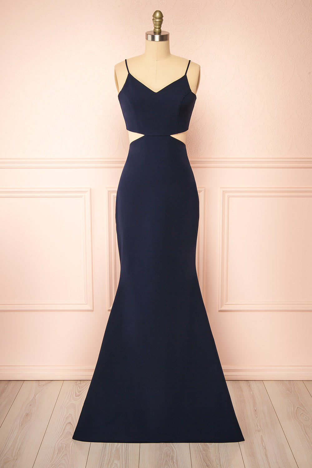 Kamilla Navy | Maxi Mermaid Dress with Cut-Outs by Arti Gogna