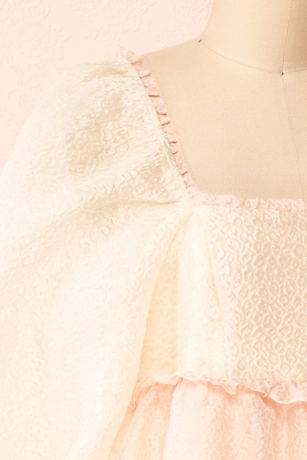 Kemlie | Short Multicolor Layered Dress with Ruffles