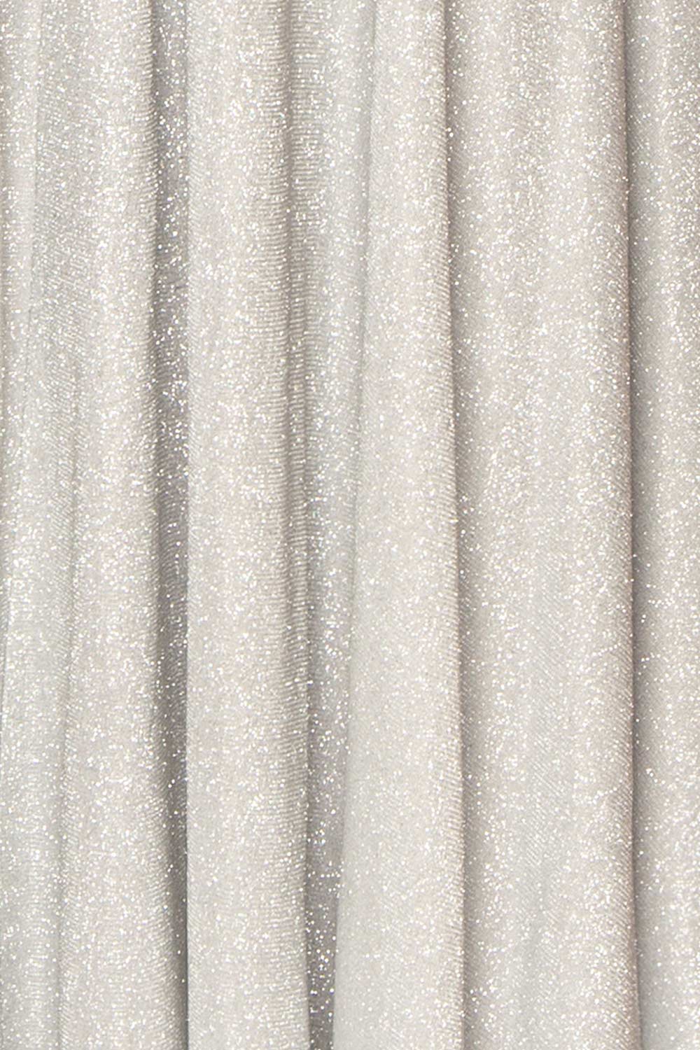 Ketia Silver | Sparkly Maxi Dress w/ V-Neckline