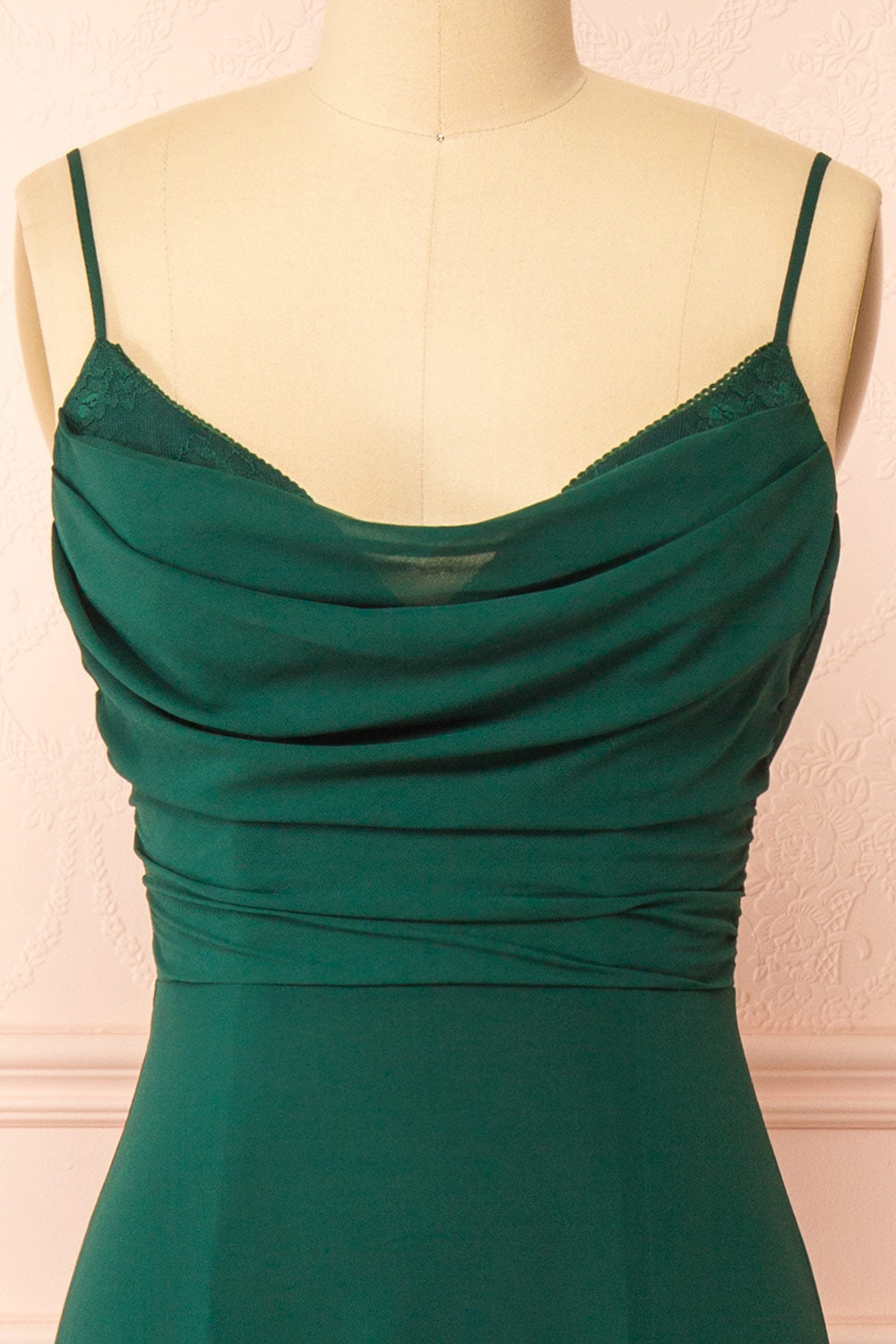 Kieran Green | A-Line Maxi Dress with Lace