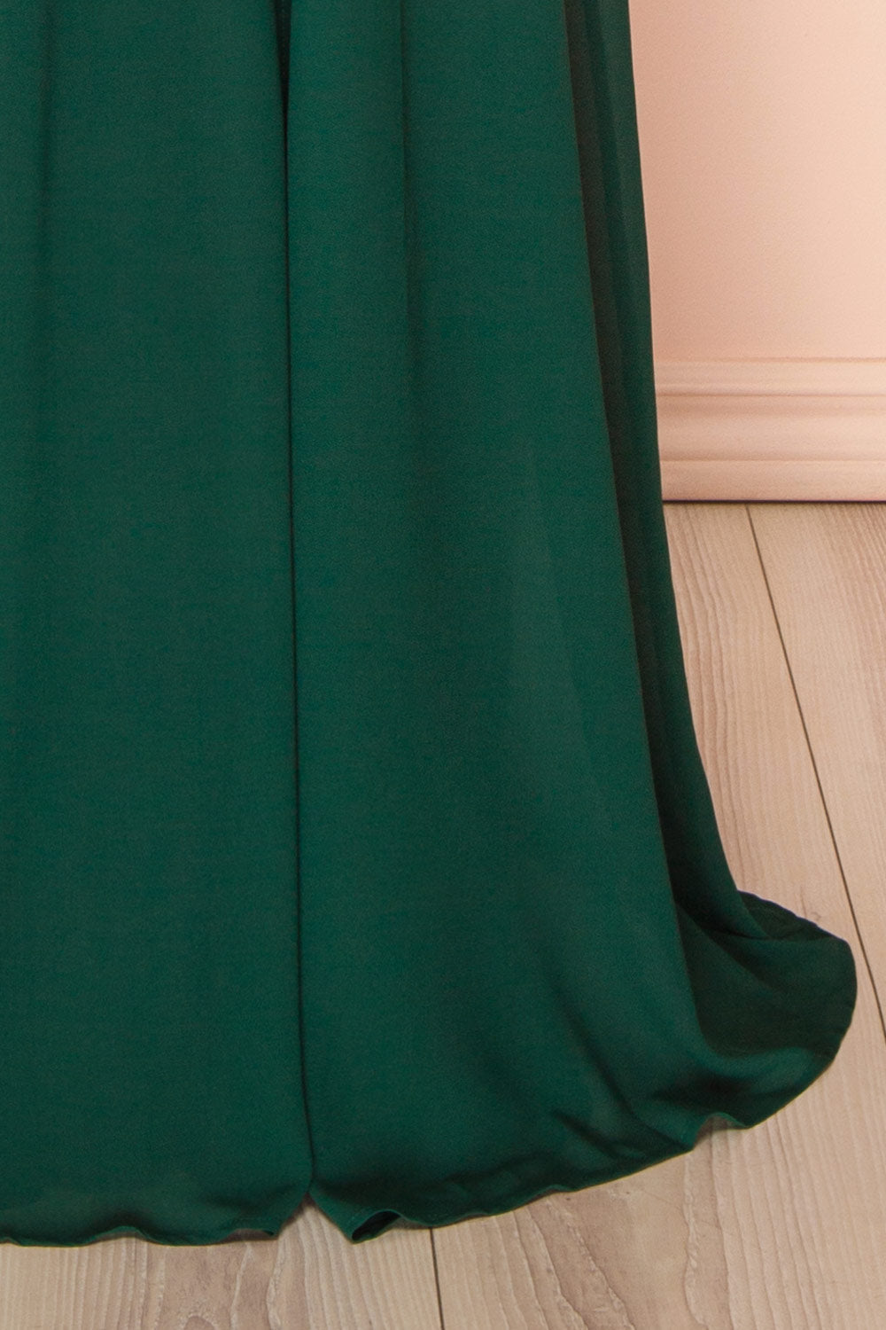 Kieran Green | A-Line Maxi Dress with Lace
