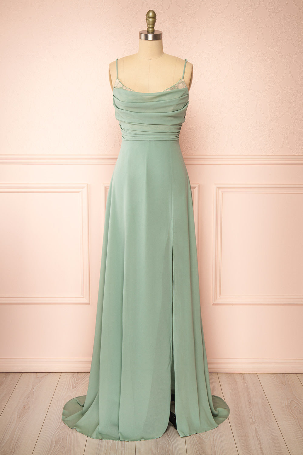 Kieran Sage | A-Line Maxi Dress with Lace