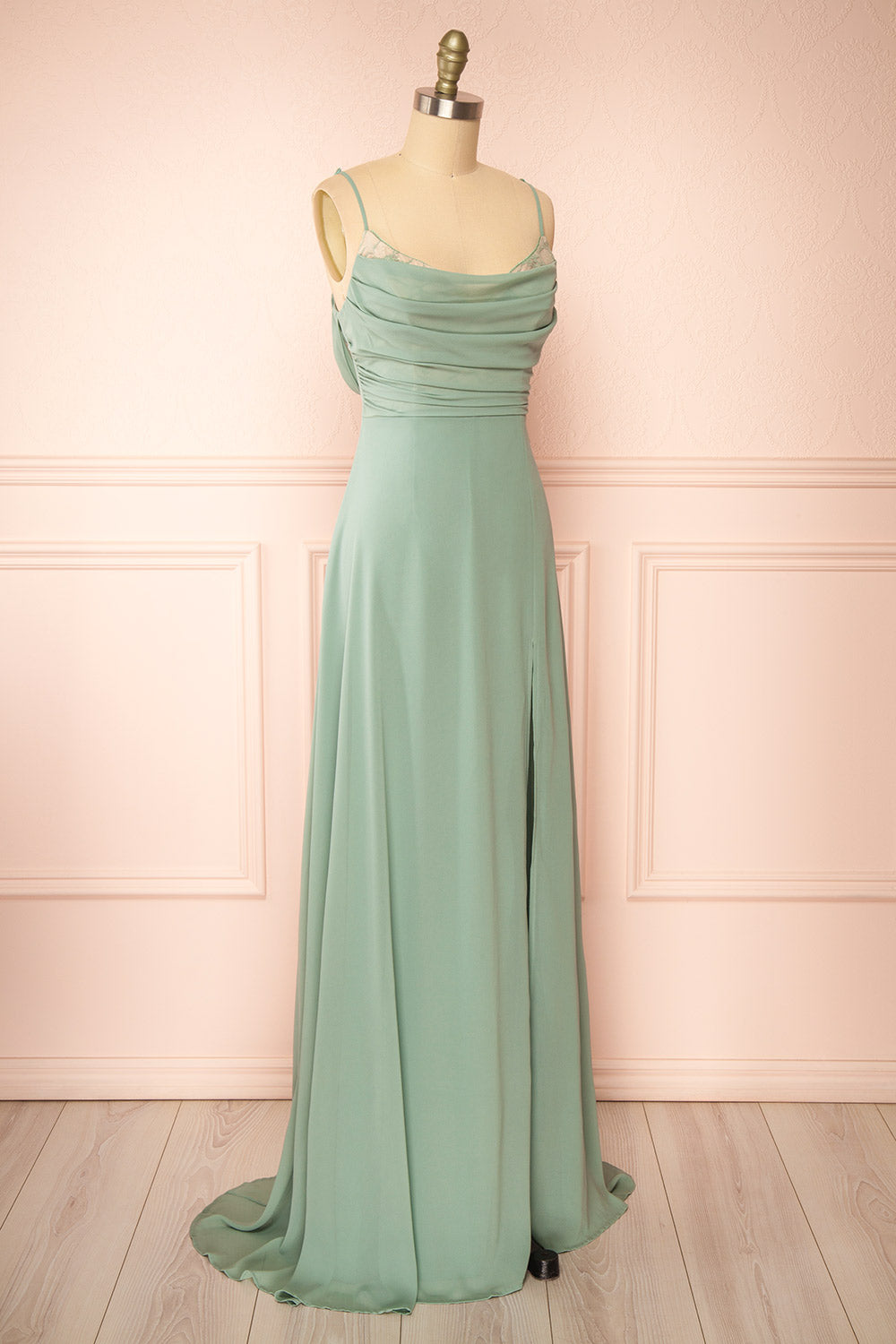 Kieran Sage | A-Line Maxi Dress with Lace