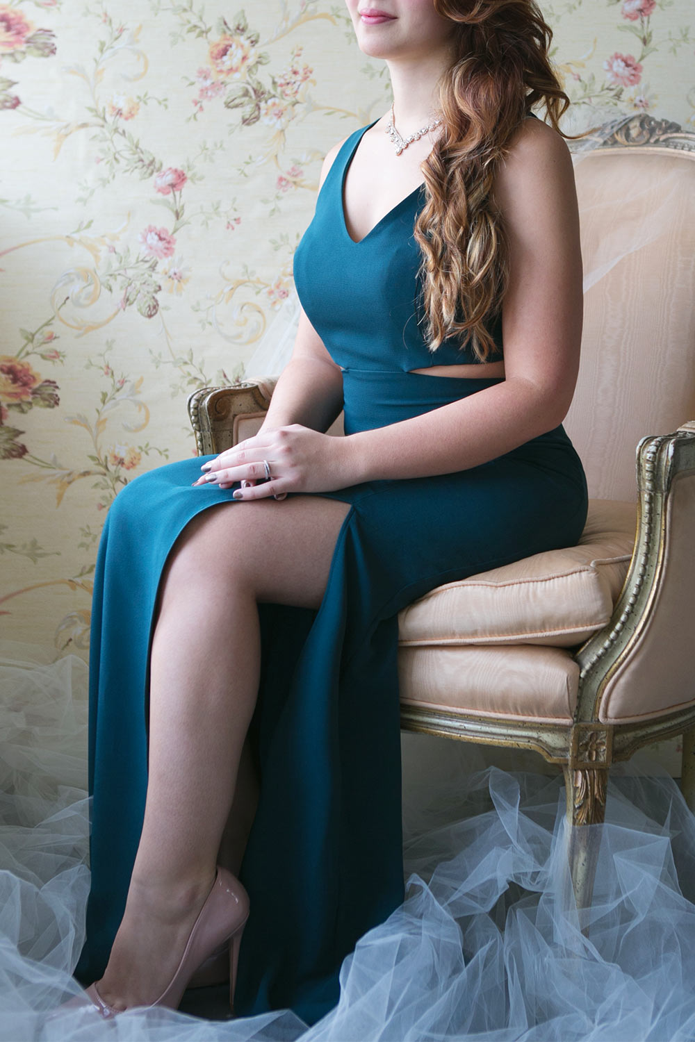 Kiira Black | Mermaid Maxi Gown with Cut-Outs and Slit by Arti Gogna