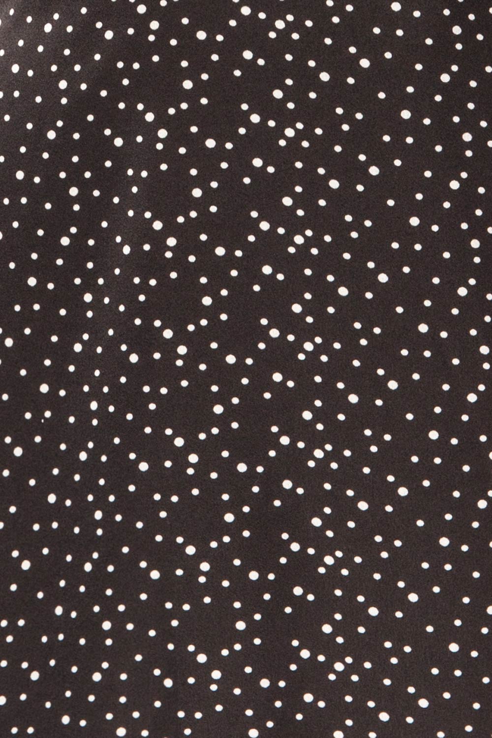 Langon Black | Short Dotted Wrap Dress