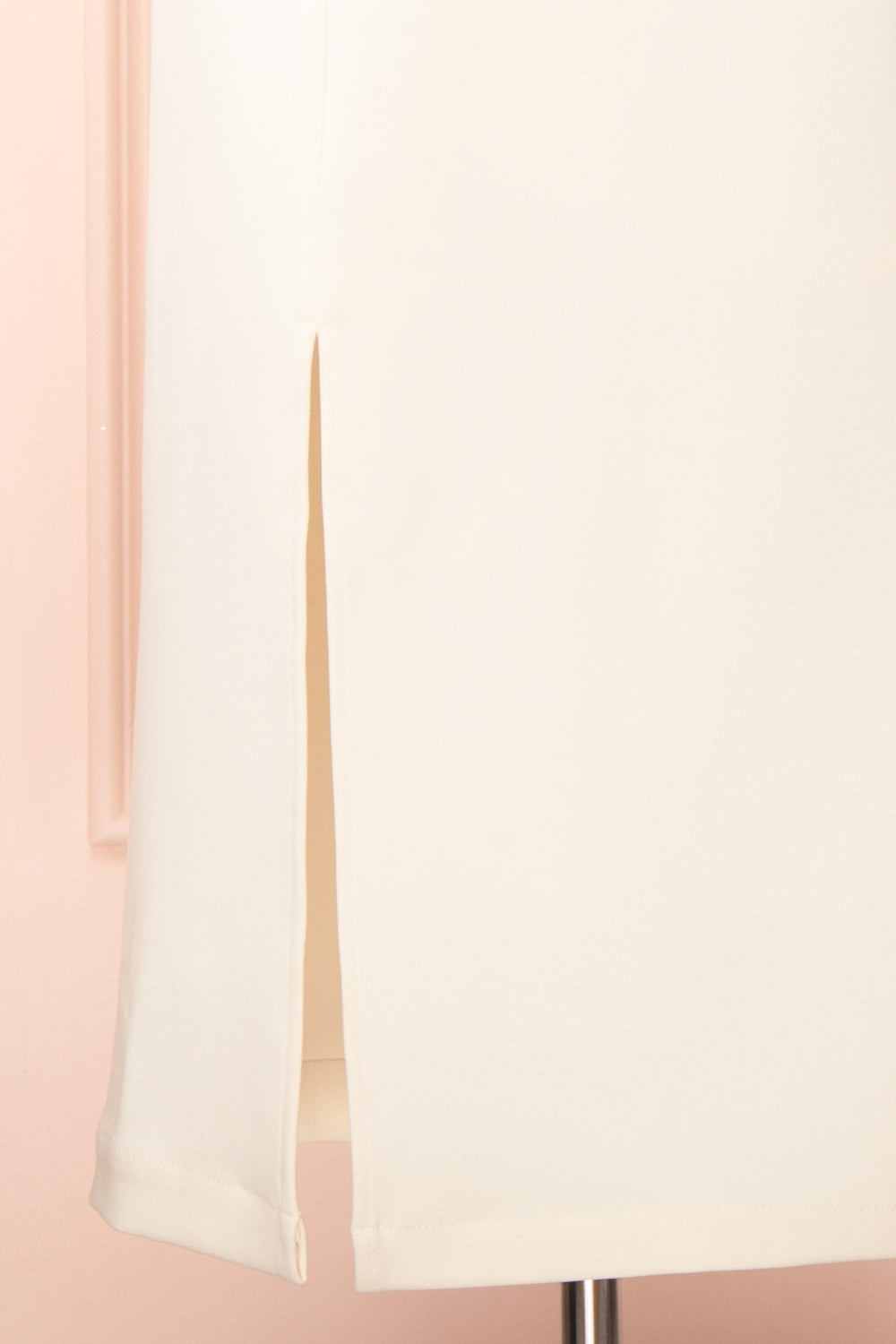 Liliana | One Shoulder Ivory Midi Dress w/ Bow