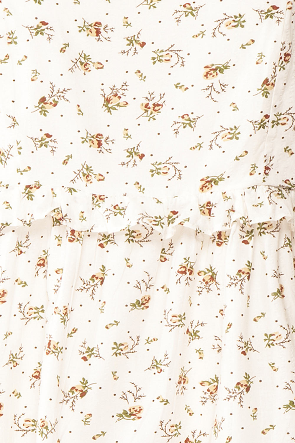 Linea | Floral Short Dress w/ Puffy Sleeves