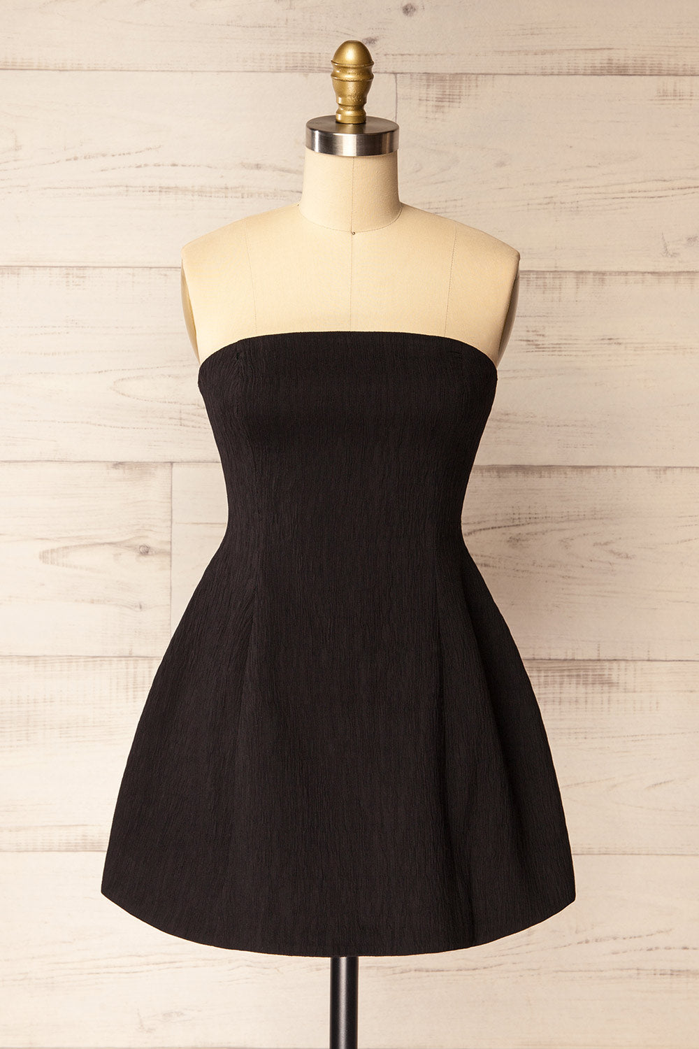 Lithgow | Mini Strapless Black Dress