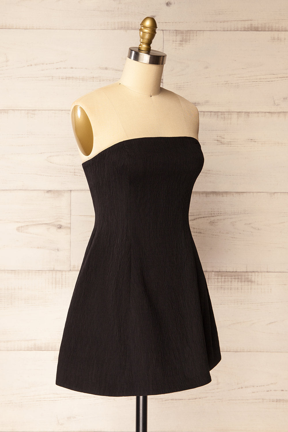 Lithgow | Mini Strapless Black Dress