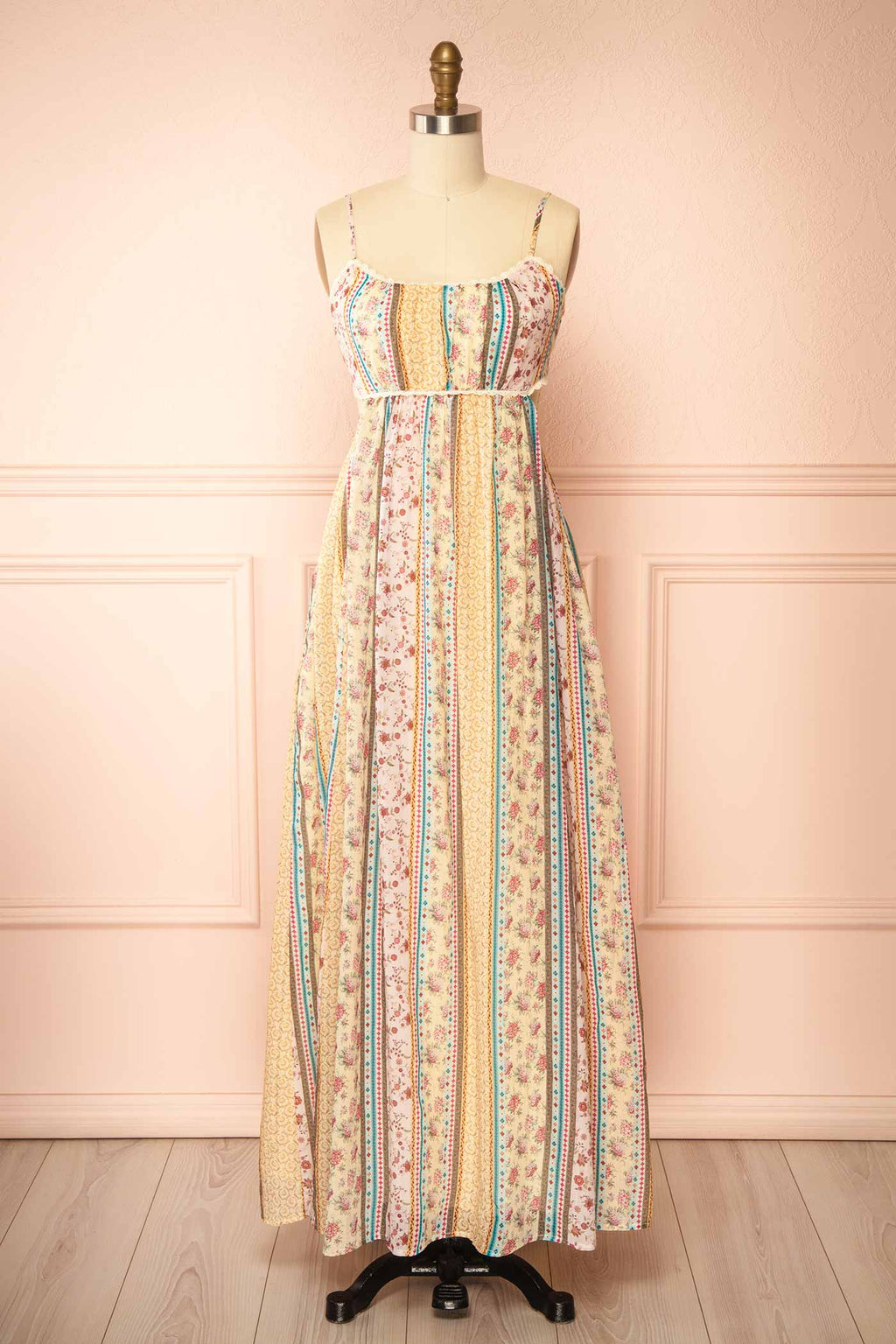 Lumora | Multicoloured Maxi Dress with Pockets