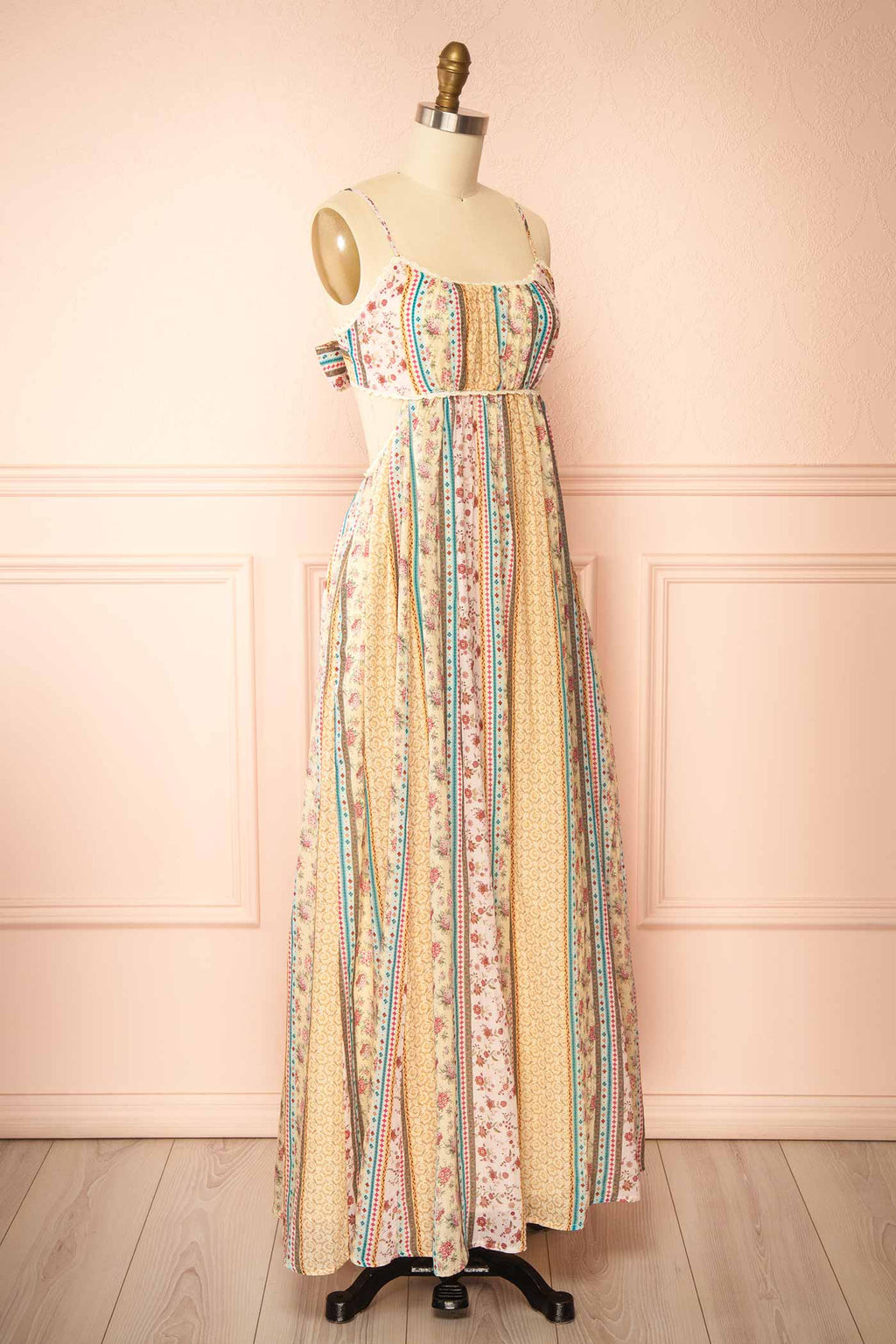 Lumora | Multicoloured Maxi Dress with Pockets