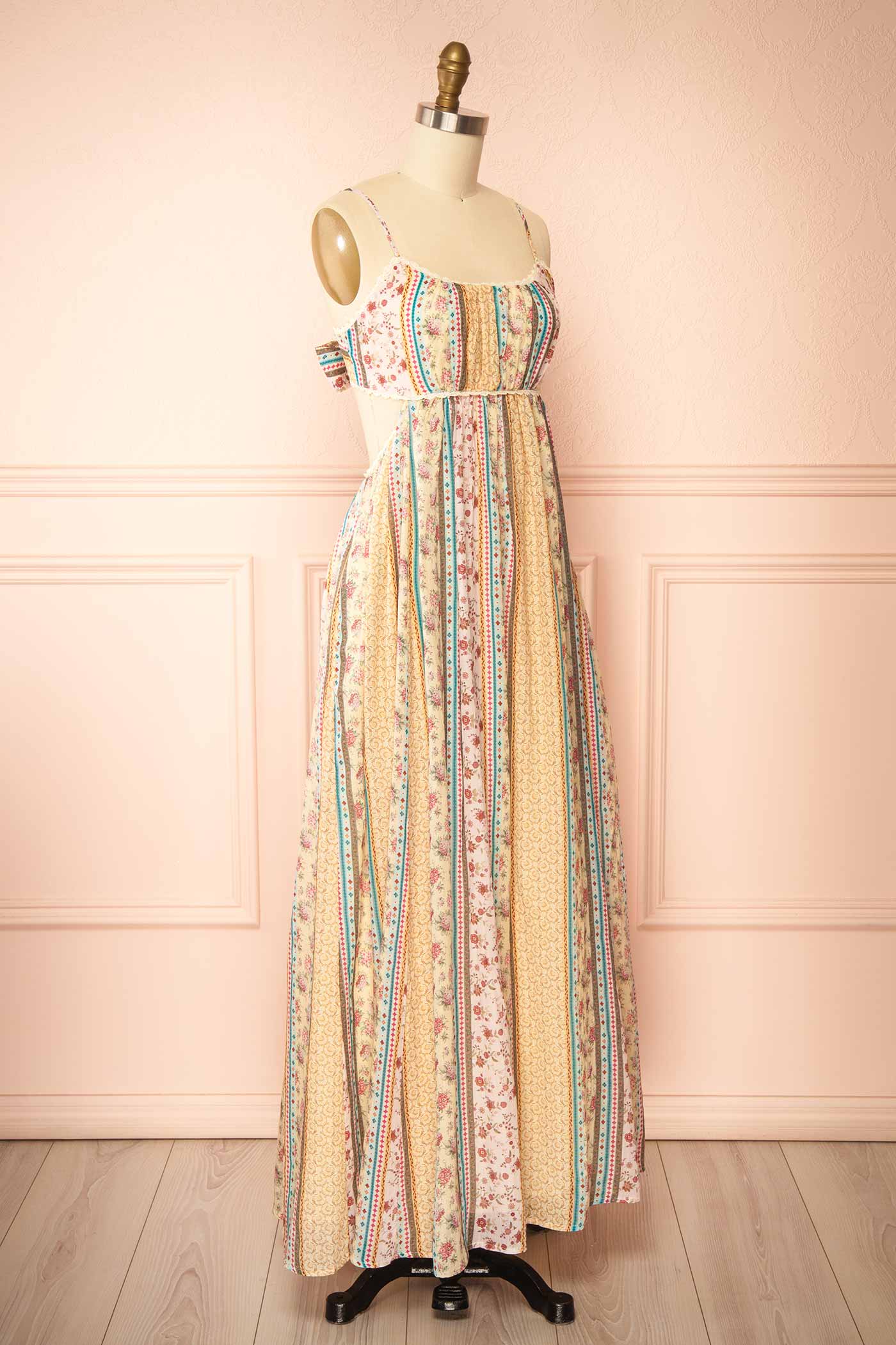 Lumora | Multicoloured Maxi Dress with Pockets