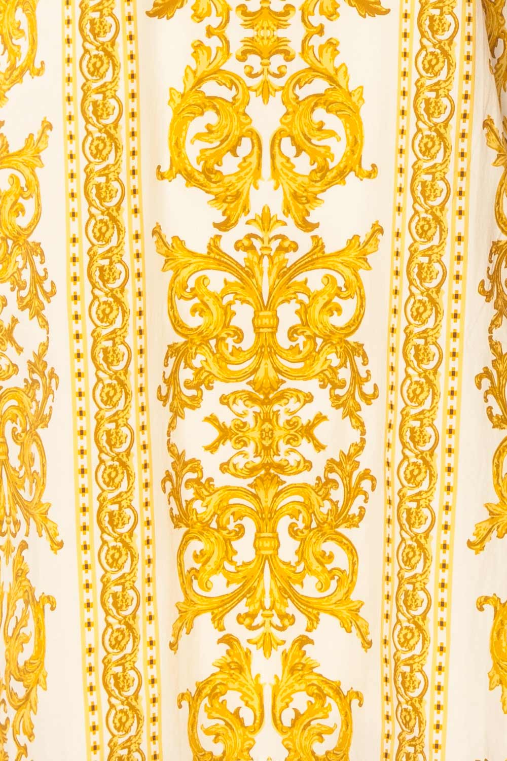Madge | Short Straight Dress with Baroque Print