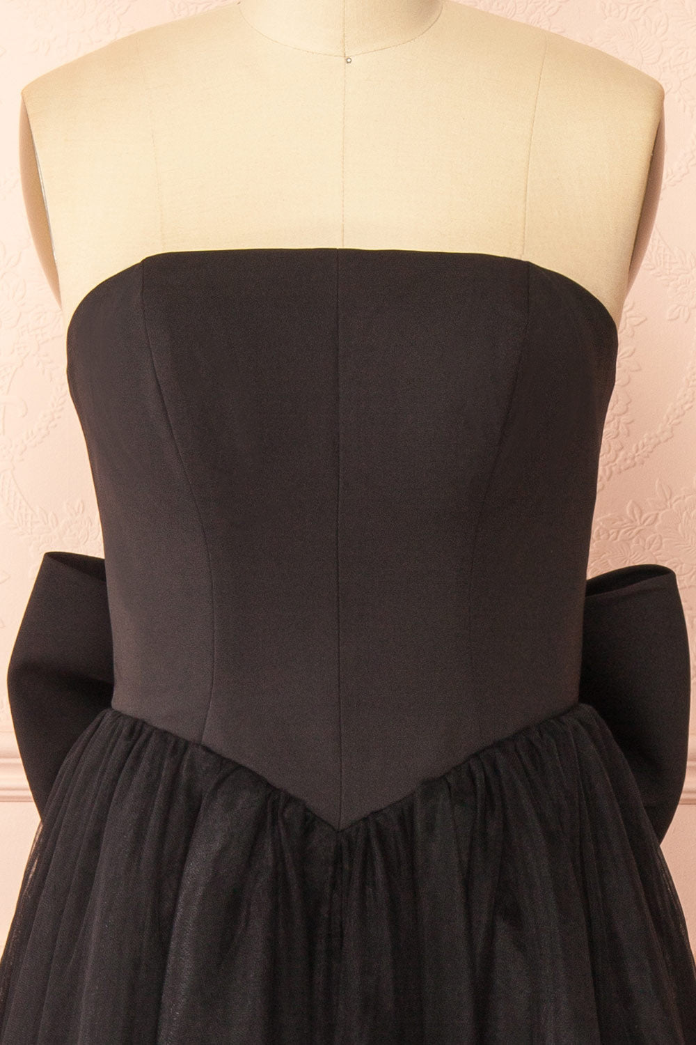 Makoto Black | Maxi Strapless A-Line Dress