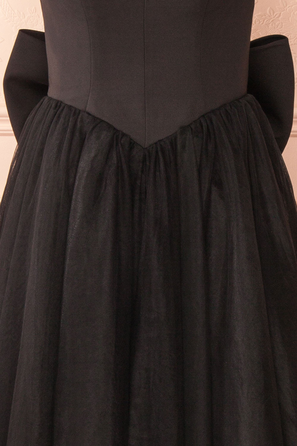 Makoto Black | Maxi Strapless A-Line Dress