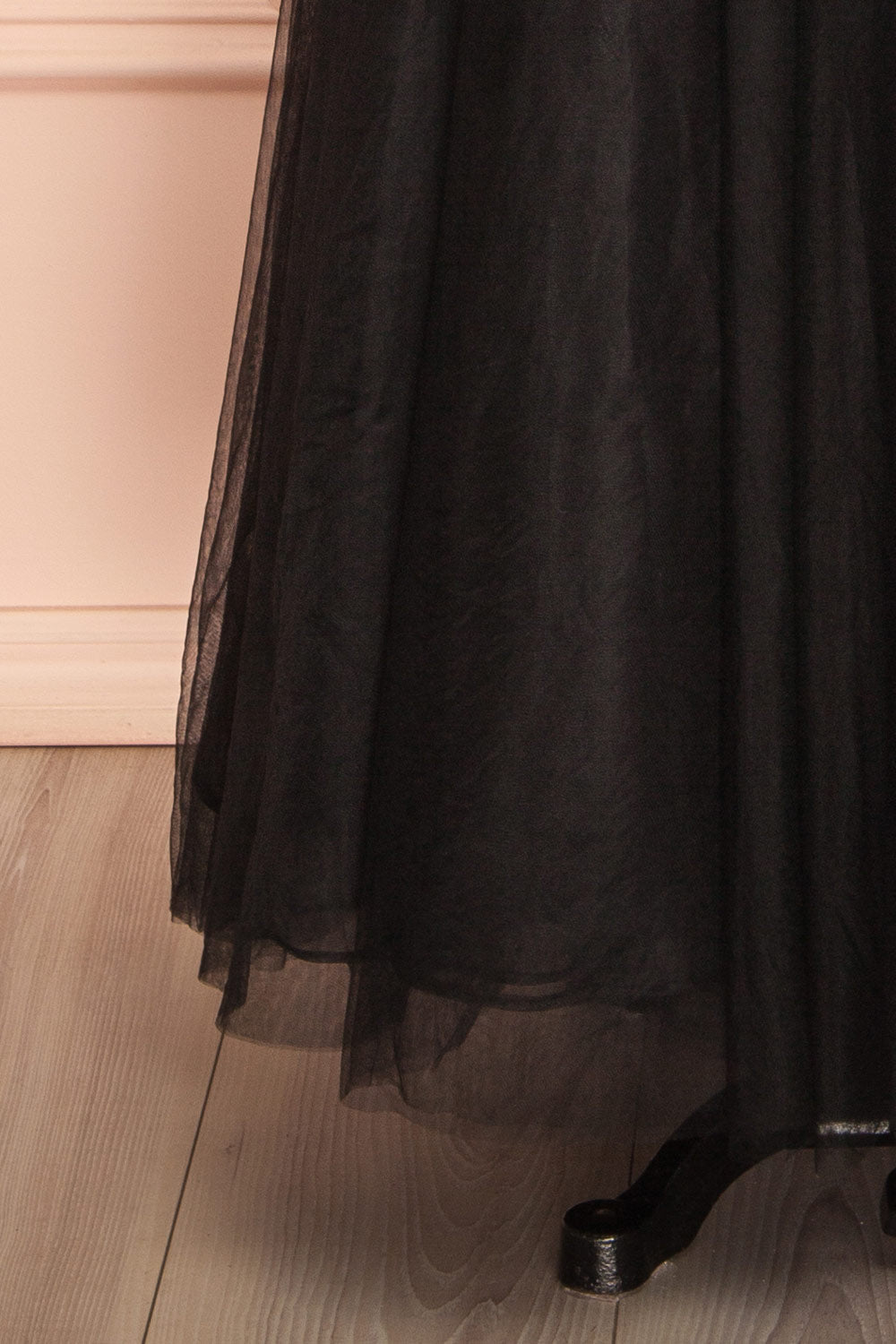 Makoto Black | Maxi Strapless A-Line Dress