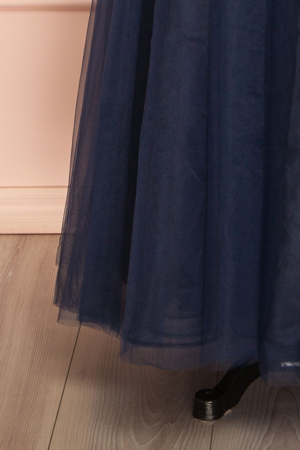 Makoto Navy | Maxi Strapless A-Line Dress