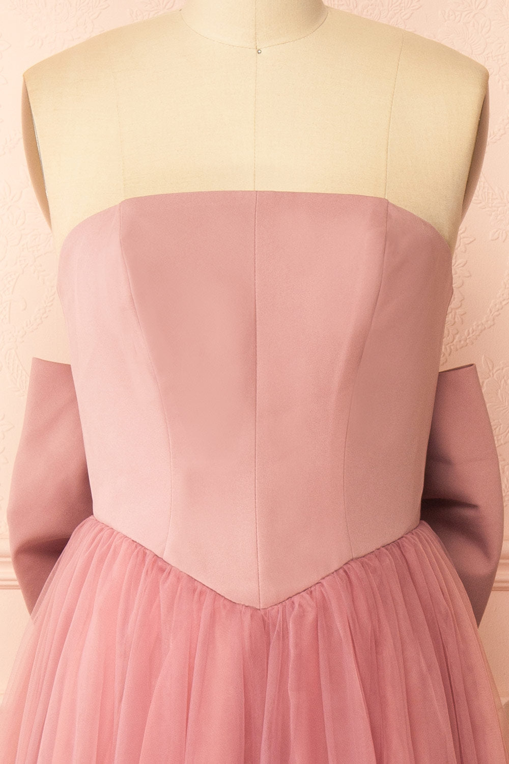 Makoto Pink | Maxi Strapless A-Line Dress