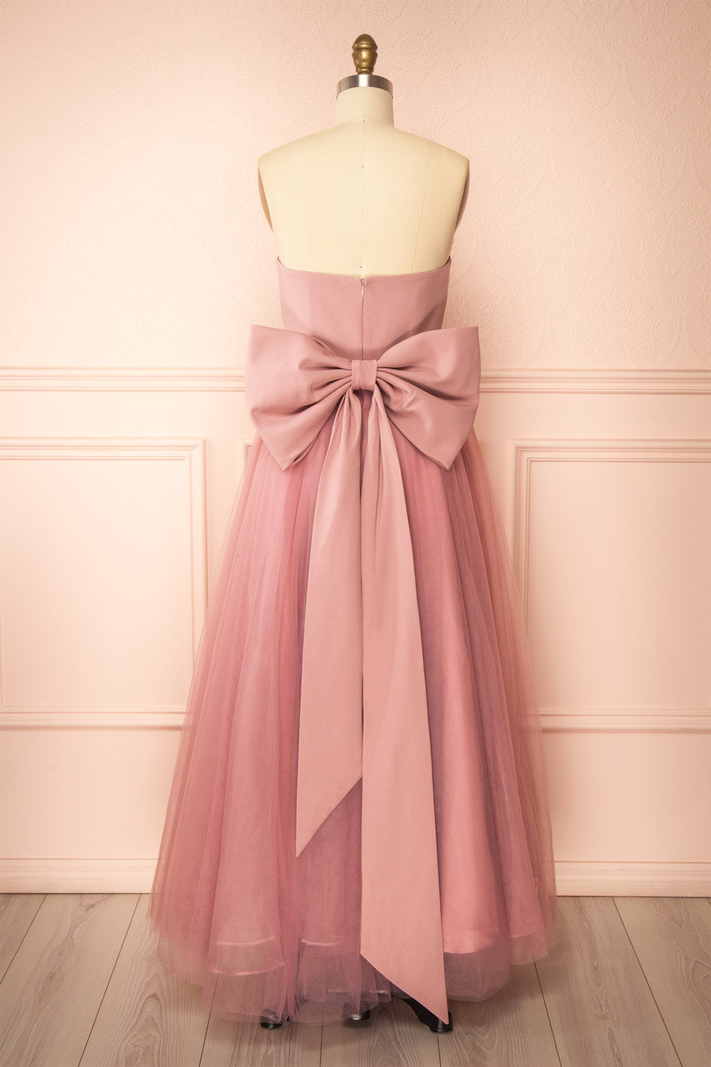 Makoto Pink | Maxi Strapless A-Line Dress