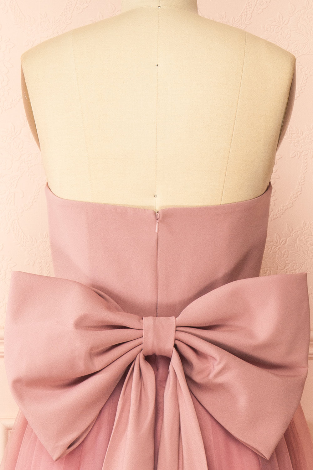 Makoto Pink | Maxi Strapless A-Line Dress