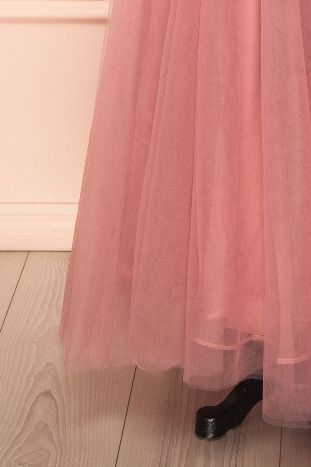 Makoto Pink | Maxi Strapless A-Line Dress