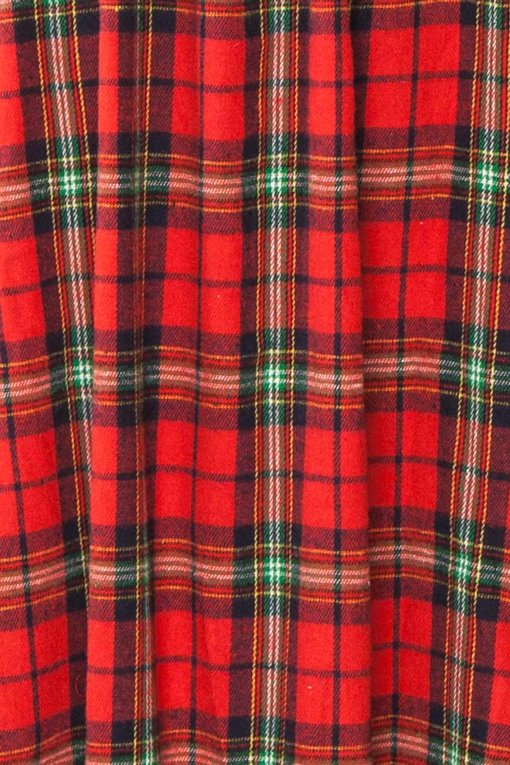Manelle | Long Red Tartan Dress