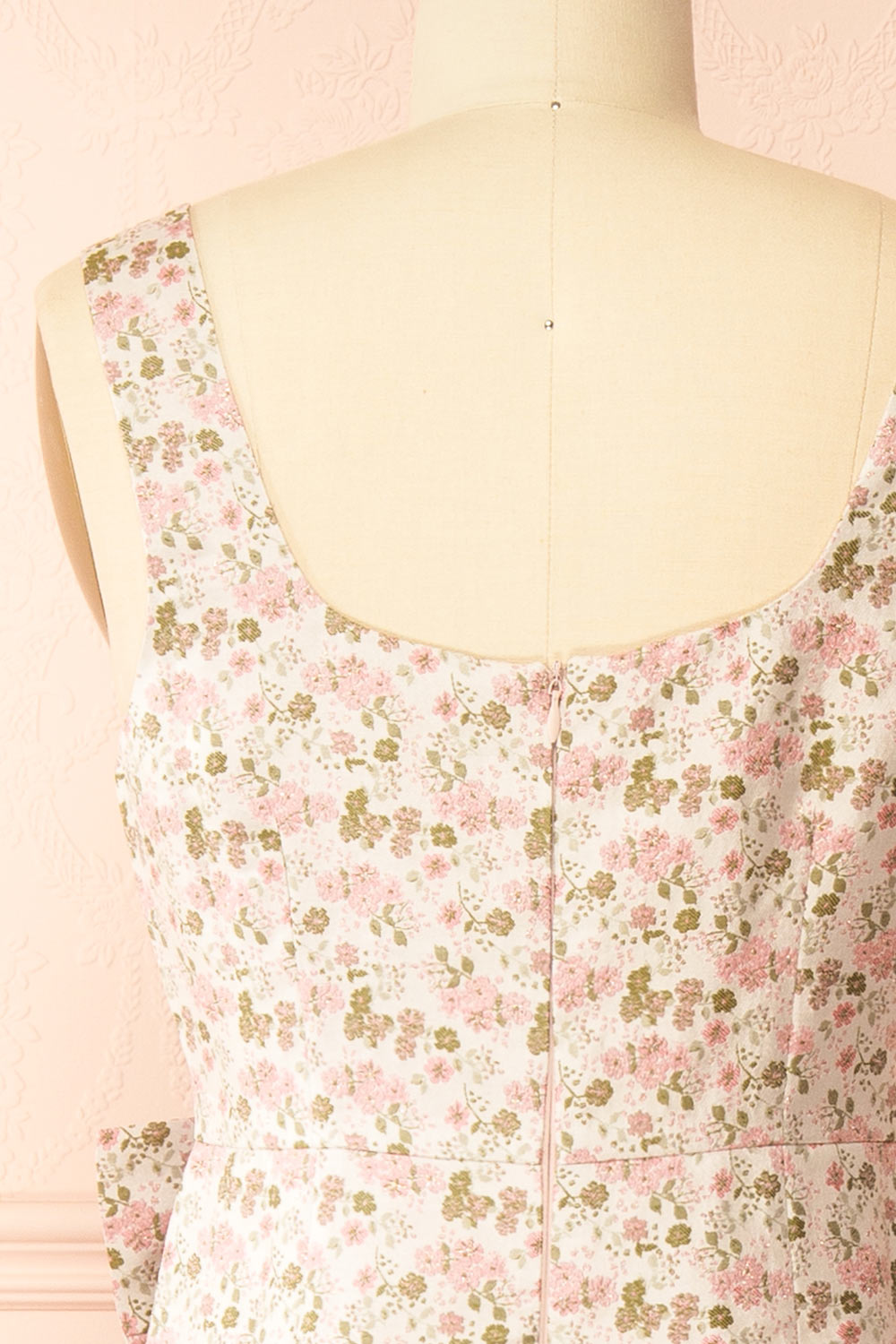 Maram | Long Floral Dress with Bow