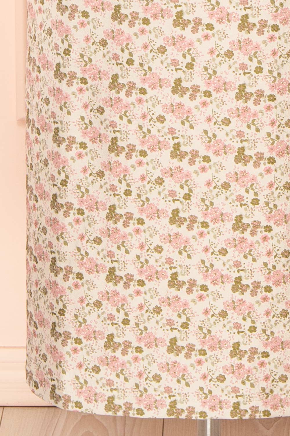 Maram | Long Floral Dress with Bow