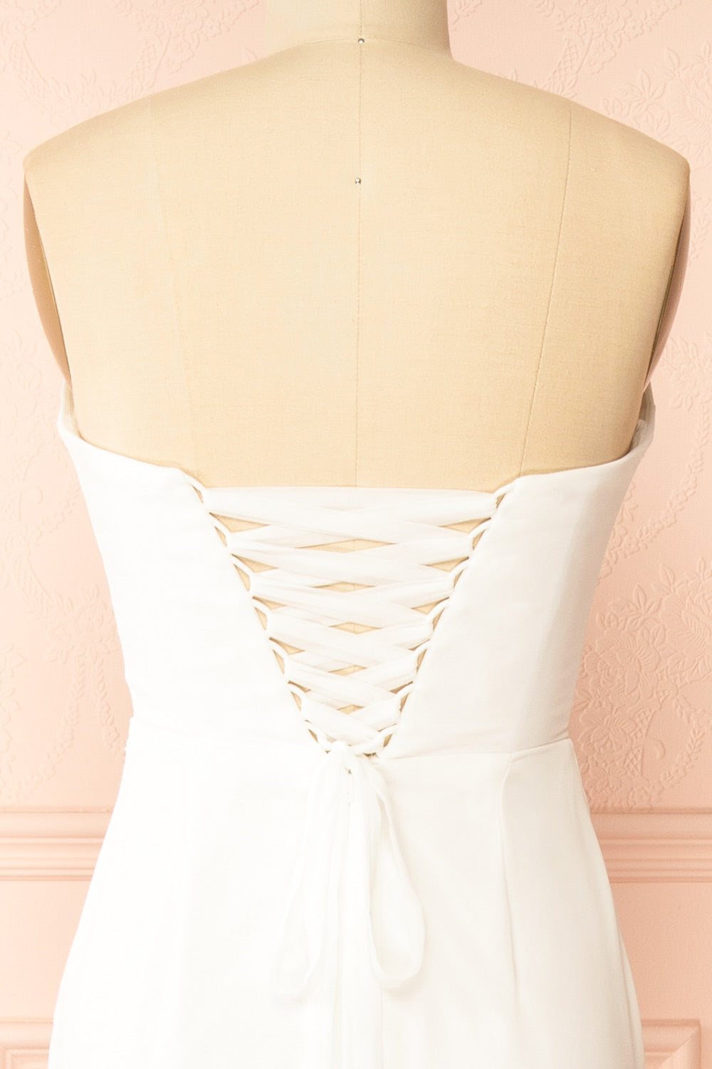 Marilia | Wedding Mermaid Draped Chiffon Dress with Scarf