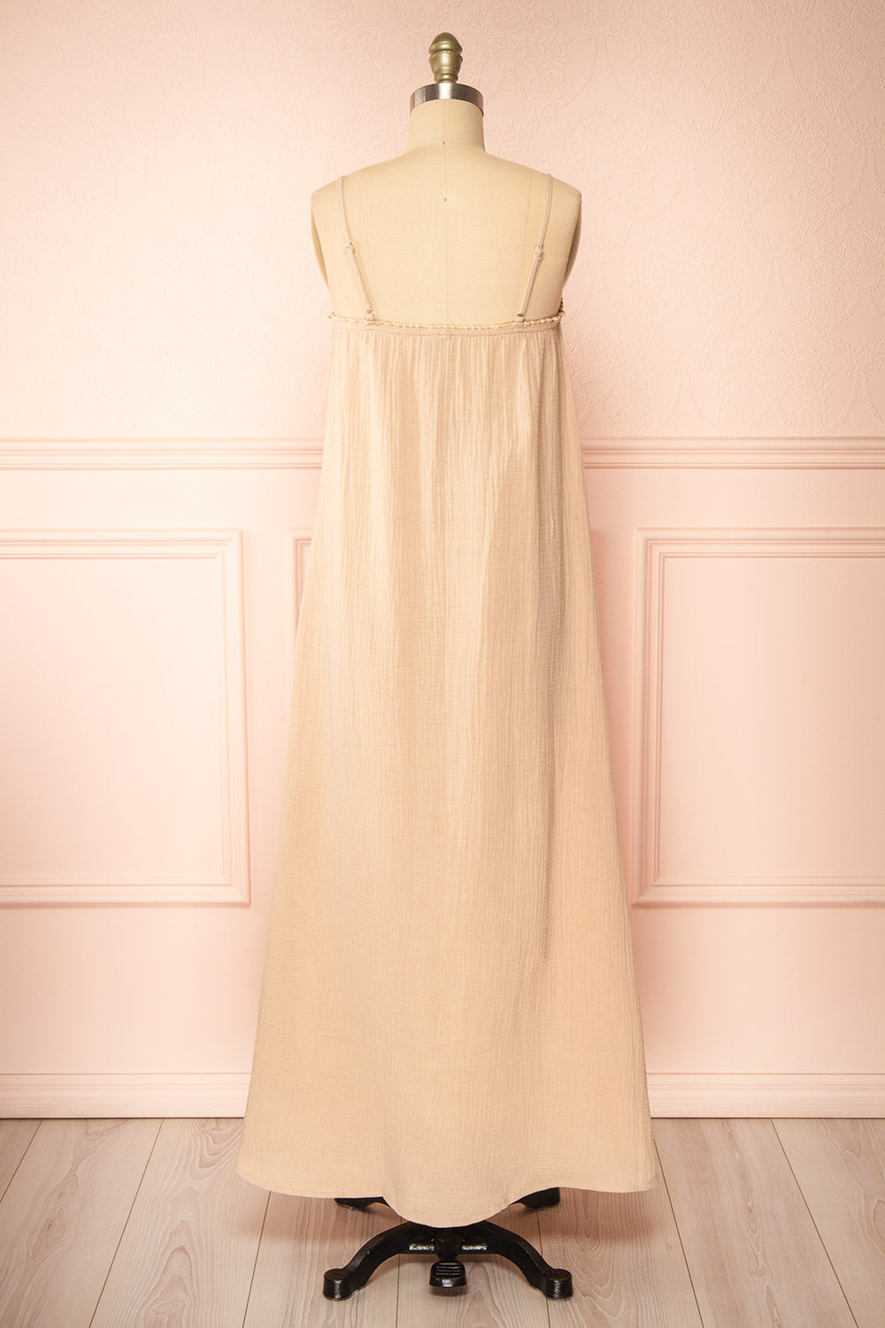 Marinet Beige | Long Loose-Fitted Dress
