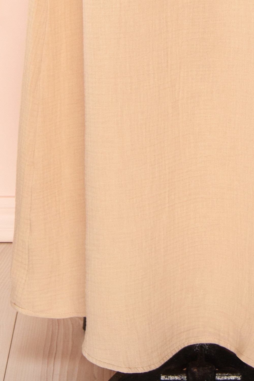 Marinet Beige | Long Loose-Fitted Dress