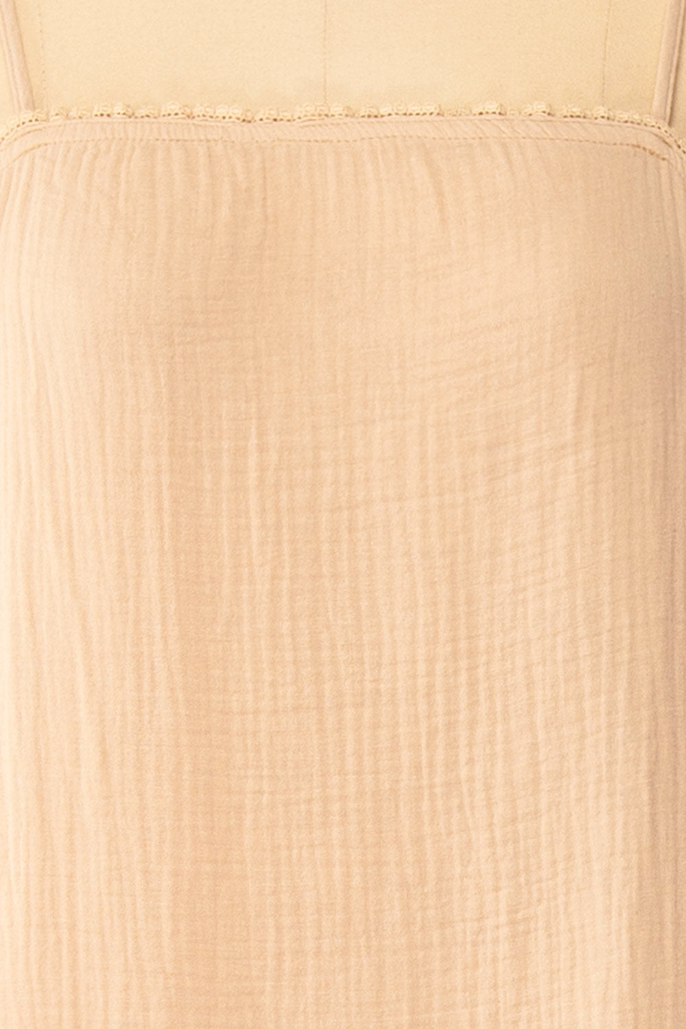 Marinet Beige | Long Loose-Fitted Dress