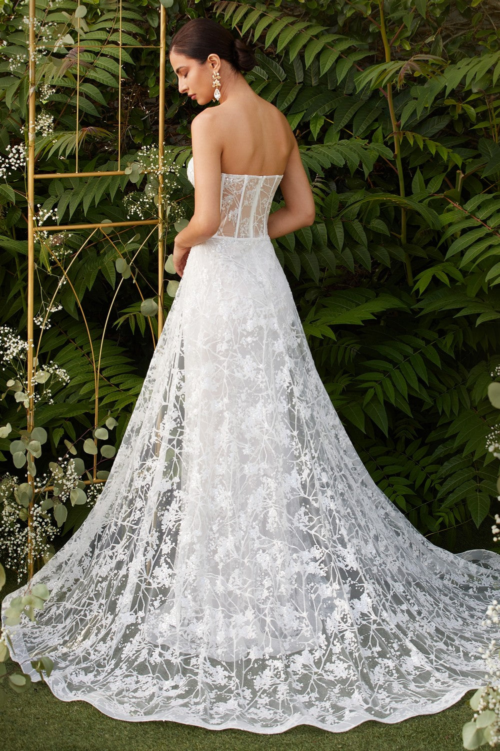 Melodie | Wedding Corset Dress w/ Floral Lace
