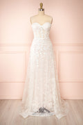 Melodie | Wedding Corset Dress w/ Floral Lace