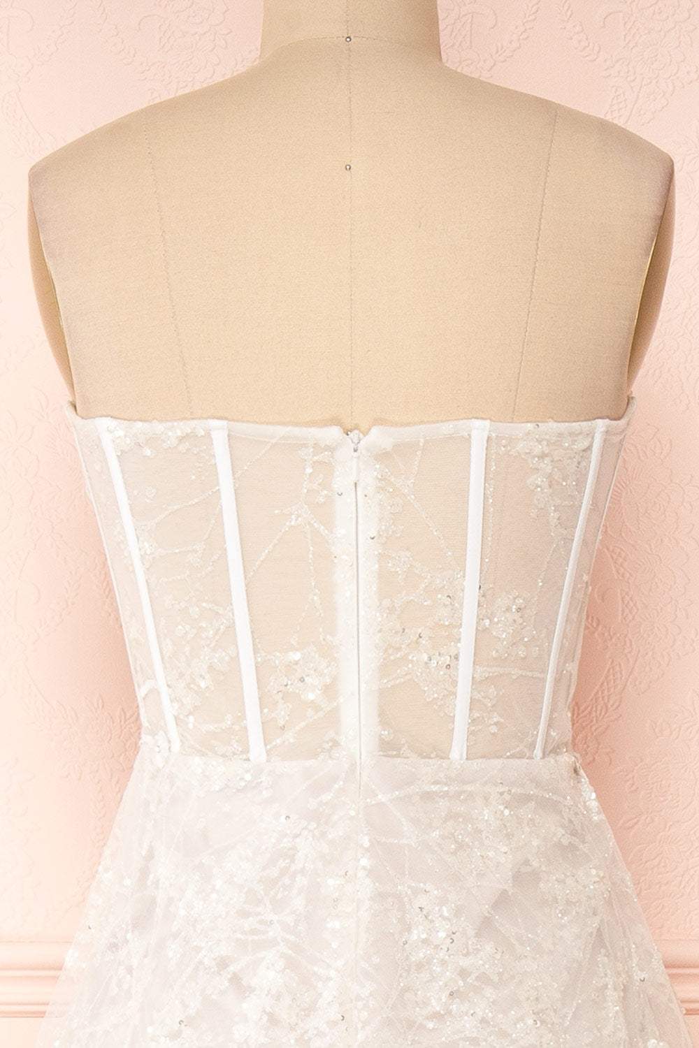Melodie | Wedding Corset Dress w/ Floral Lace
