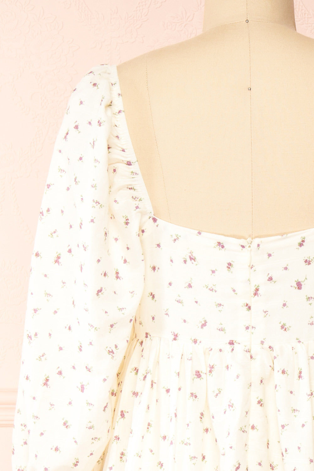 Milka | Long Sleeve Floral Midi Dress with Empire Waist