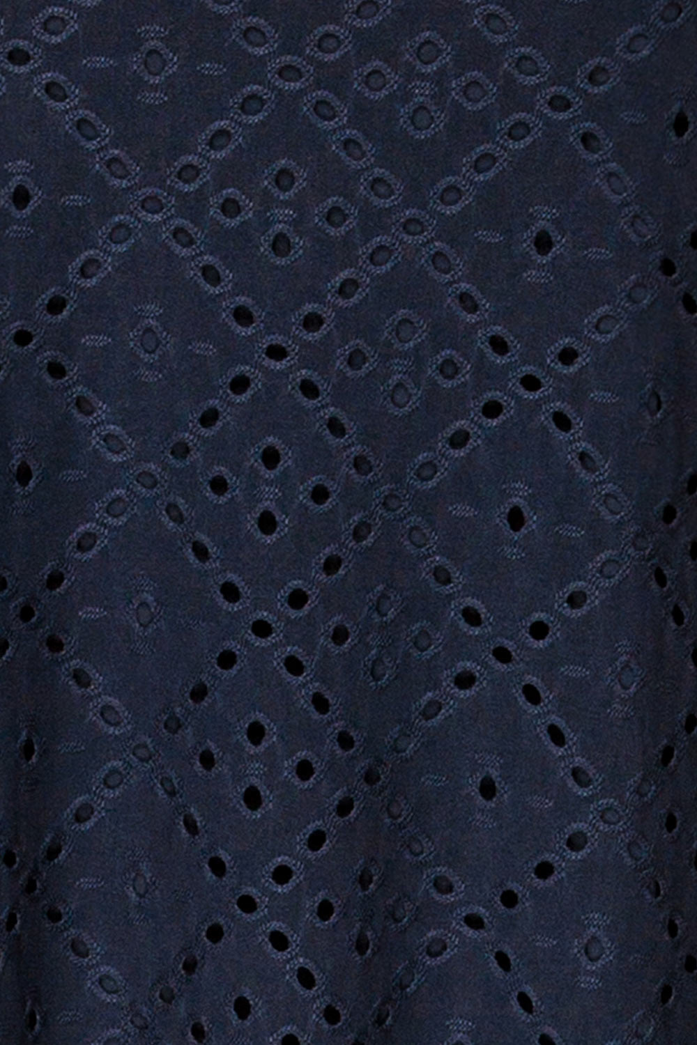 Miraflores Navy | Straight Cut Maxi Dress w/ Openwork