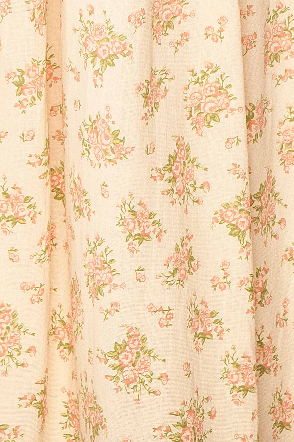 Mitsar Pink | Long Floral Dress with Bow Ties