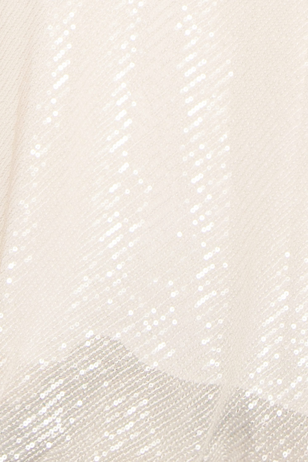 Monroe | White Strapless Sequin Maxi Dress with Slit