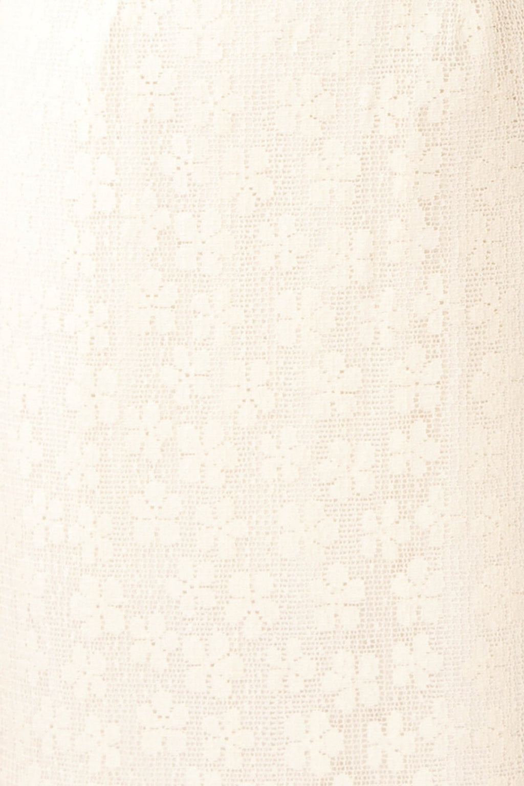 Nakoa | Ivory Lace Midi Dress with Square Neckline