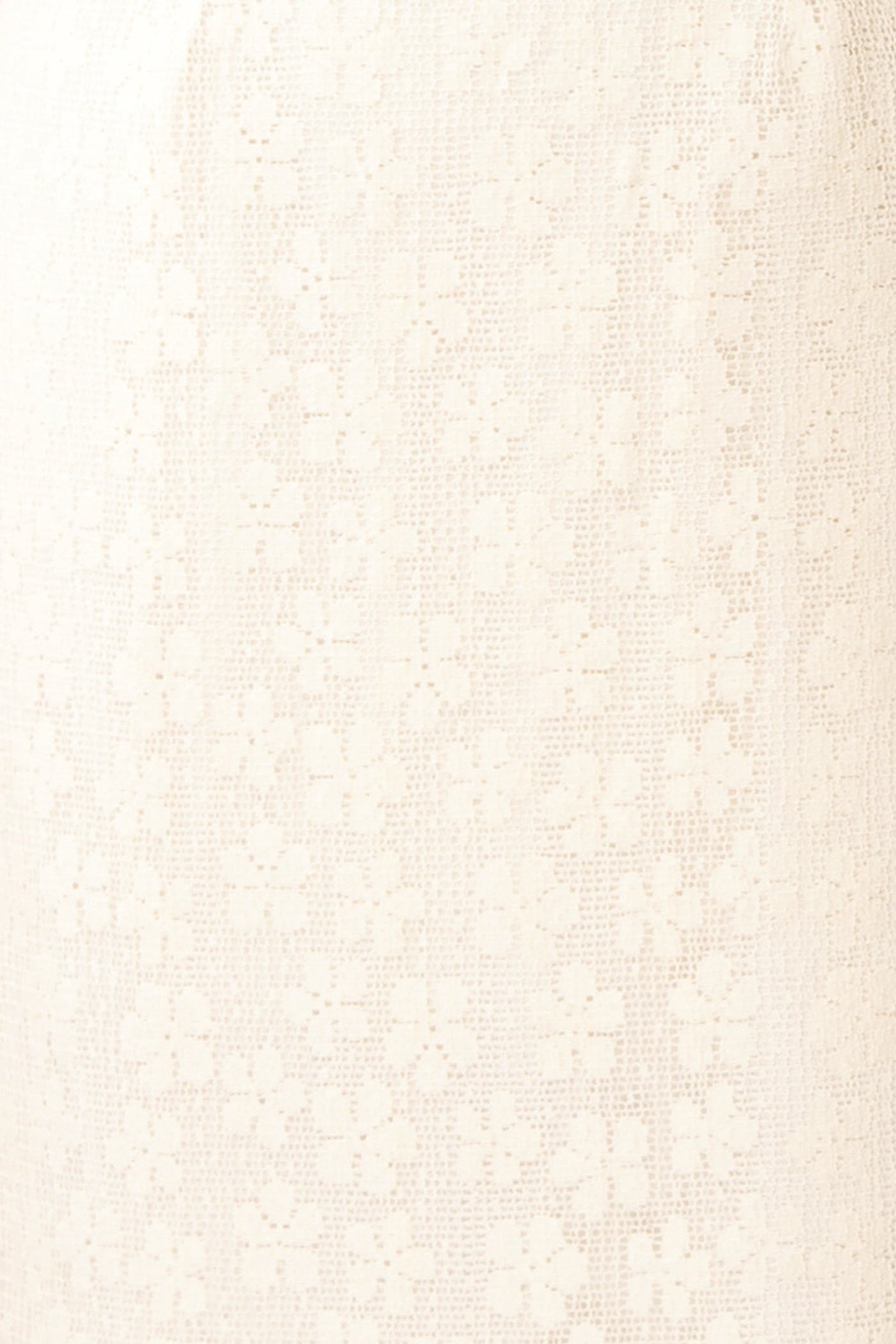 Nakoa | Ivory Lace Midi Dress with Square Neckline