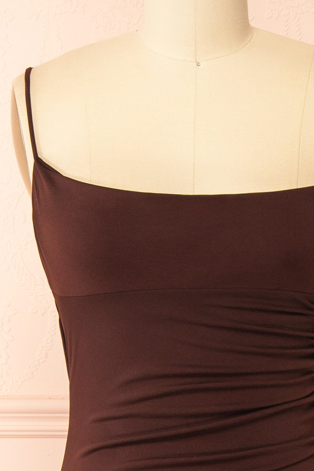 Nayla Brown | Mermaid Maxi Dress with Open Back