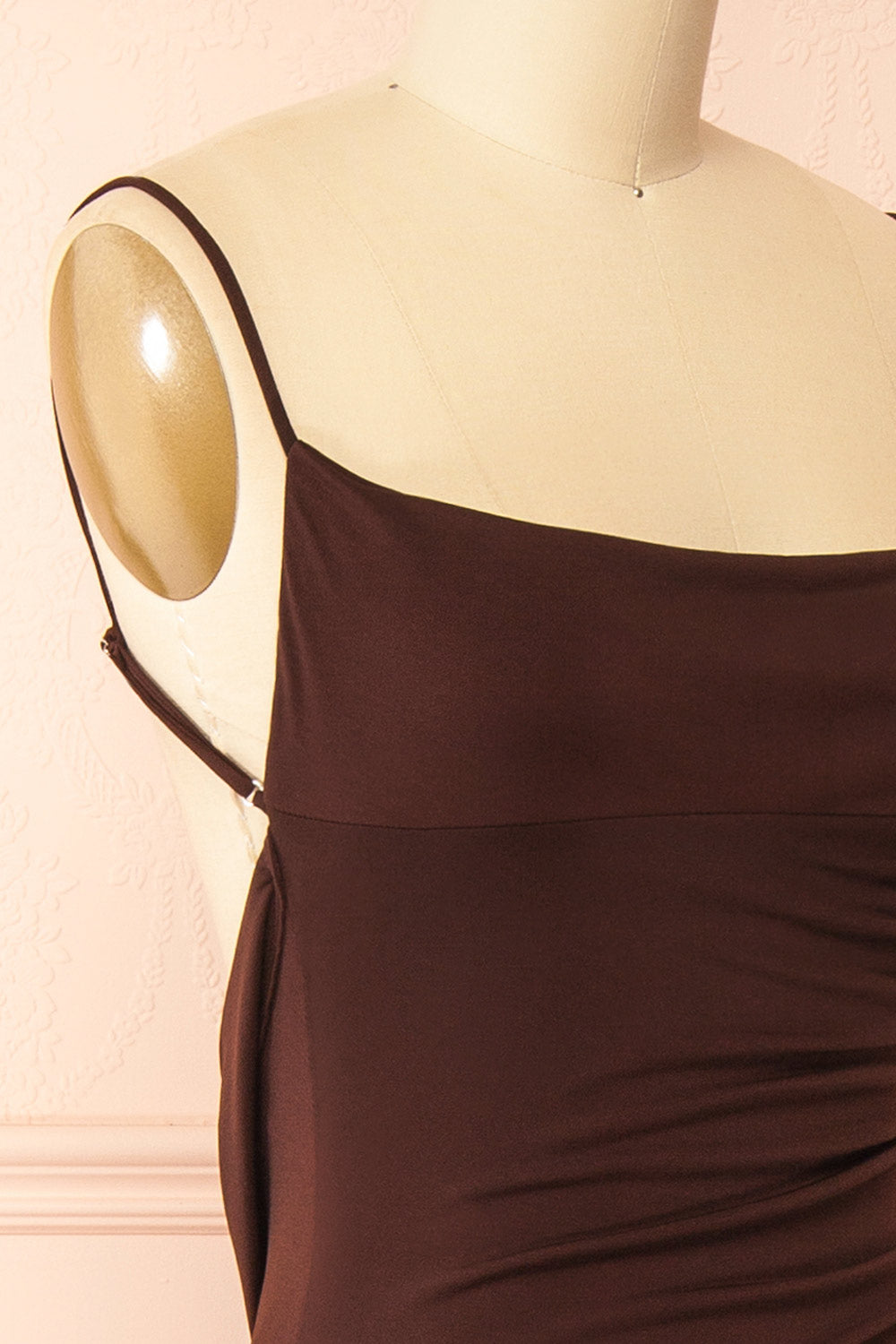 Nayla Brown | Mermaid Maxi Dress with Open Back