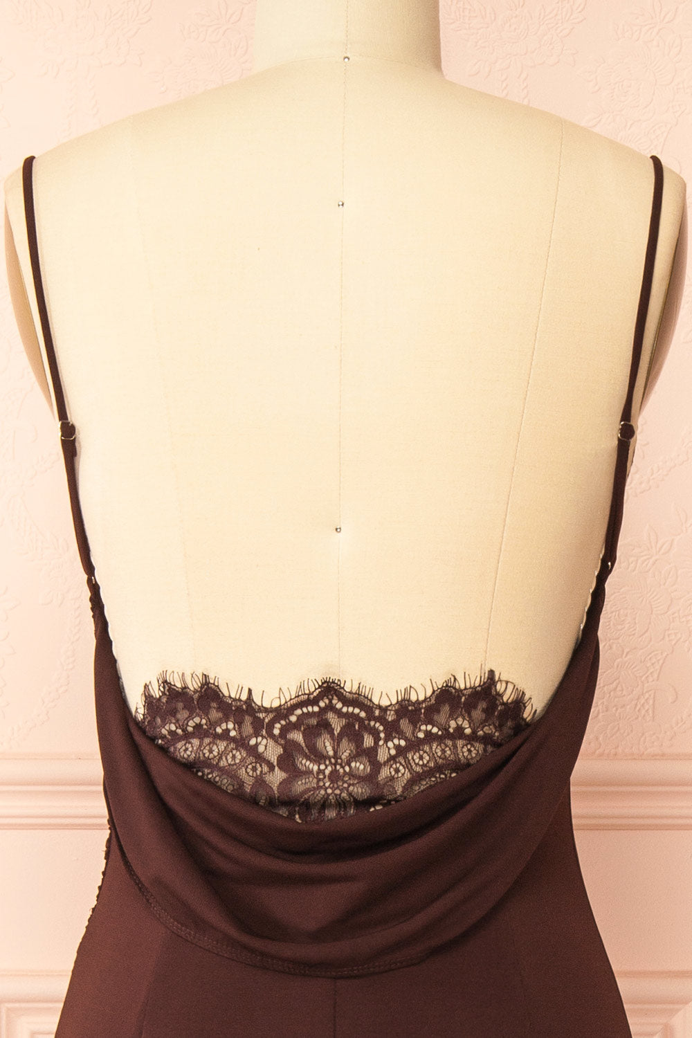 Nayla Brown | Mermaid Maxi Dress with Open Back